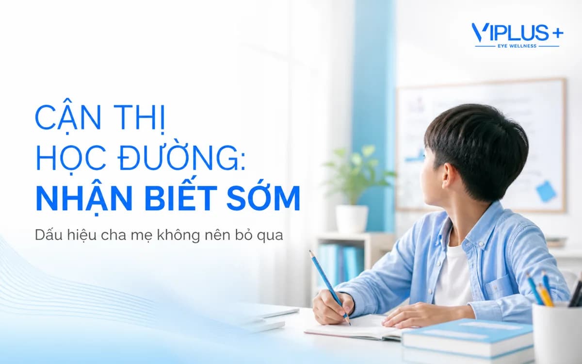 Cận thị học đường: Dấu hiệu sớm và cách giúp trẻ bảo vệ thị lực