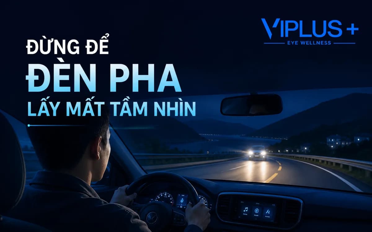 Lái xe ban đêm bị chói mắt: Nguyên nhân và cách cải thiện an toàn