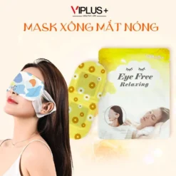 Combo 5 Miếng Mặt Nạ Xông Hơi Mắt VIPLUS+ Giúp Thư Giãn, Giảm Quầng Thâm Mắt (Màu ngẫu nhiên)