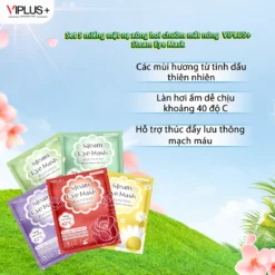 Combo 5 Miếng Mặt Nạ Xông Hơi Mắt VIPLUS+ Giúp Thư Giãn, Giảm Quầng Thâm Mắt