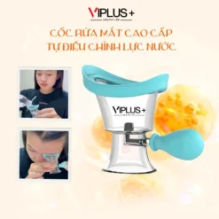 Cốc Rửa Mắt Đệm Silicone Cao Cấp Tự Điều Chỉnh Lực Nước VIPLUS+