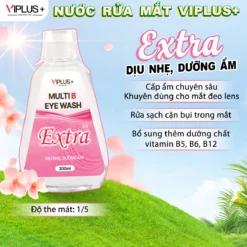 Nước Rửa Mắt VIPLUS+ Multi B Eye Wash Bổ Sung Độ Ẩm Cho Đôi Mắt Khoẻ Đẹp 300ml - EXTRA