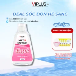 Nước Rửa Mắt VIPLUS+ Multi B Eye Wash EXTRA Bổ Sung Gấp Đôi Độ Ẩm Cho Đôi Mắt Khoẻ Đẹp 300ml