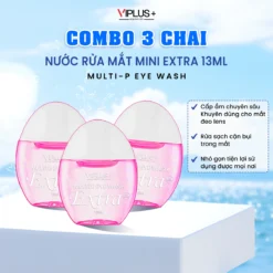 Combo 3 Chai Nước Rửa Mắt Travel Size VIPLUS+ 13ml - Multi B Eye Wash Extra