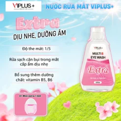 Nước Rửa Mắt VIPLUS+ Multi B Eye Wash Bổ Sung Độ Ẩm Cho Đôi Mắt Khoẻ Đẹp 300ml - EXTRA