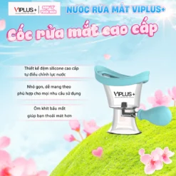 Cốc Rửa Mắt Đệm Silicone Cao Cấp Tự Điều Chỉnh Lực Nước VIPLUS+