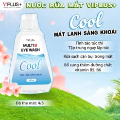 Nước Rửa Mắt VIPLUS+ Multi B Eye Wash Bổ Sung Độ Ẩm Cho Đôi Mắt Khoẻ Đẹp 300ml - COOL