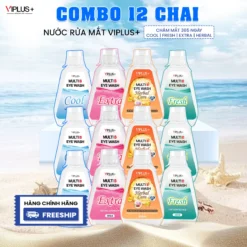Combo 12 chai nước rửa mắt 365 ngày - Siêu tiết kiệm VIPLUS+ Multi B Eye Wash